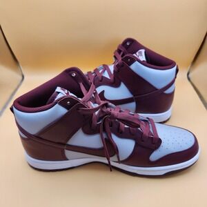 Nike Dunk Hi Retro Shoes Mens Size 12 Dark Beetroot White New with damaged box
